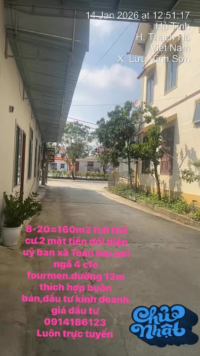 Đất nền 160m² xã Thượng Lộc - Đối diện Ủy ban, giá đầu tư hấp dẫn!