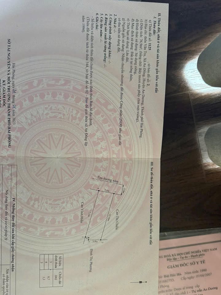 Đất nền Máng Nước, Xã Quang Hưng, 77m² giá 3 tỷ - Tiềm năng sinh lời cao!