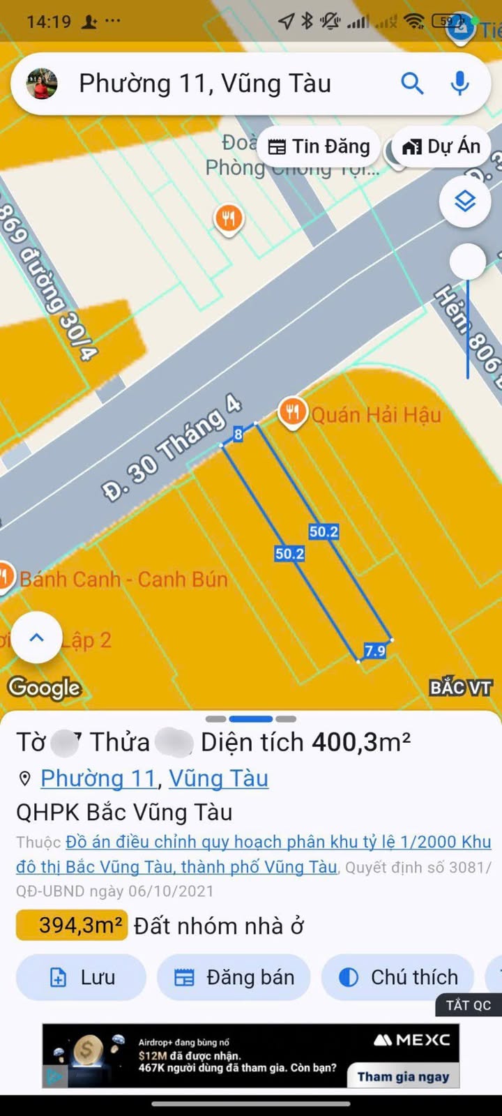 FrontHouse mặt tiền đường 30/4, Vũng Tàu 400m² - Vị trí kinh doanh đắc địa!