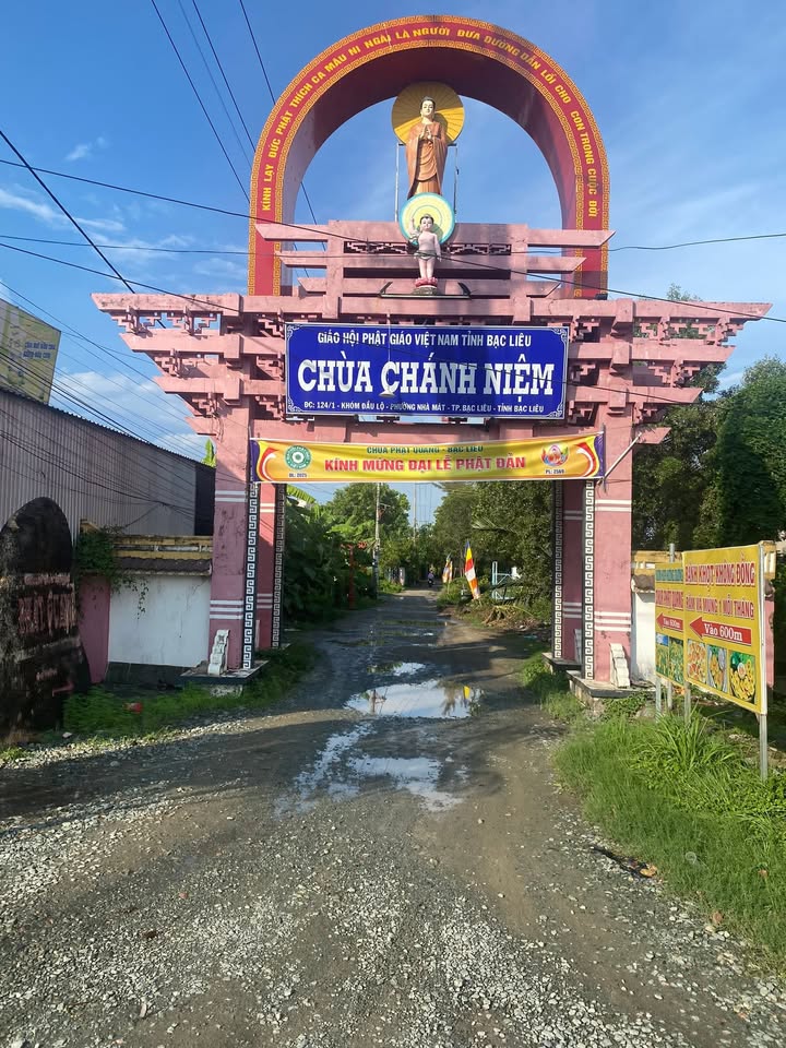 Đất nền đường vào chùa Chánh Niệm, Bạc Liêu 286m² giá 1.03 tỷ - Đầy tiềm năng đầu tư!