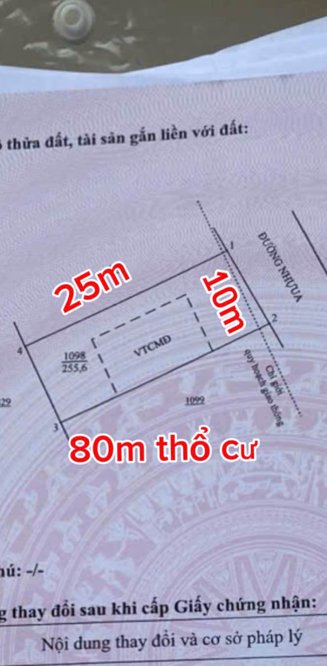 Đất nền xã Đất Đỏ, 250m² giá 1.22 tỷ - Cơ hội đầu tư tuyệt vời!