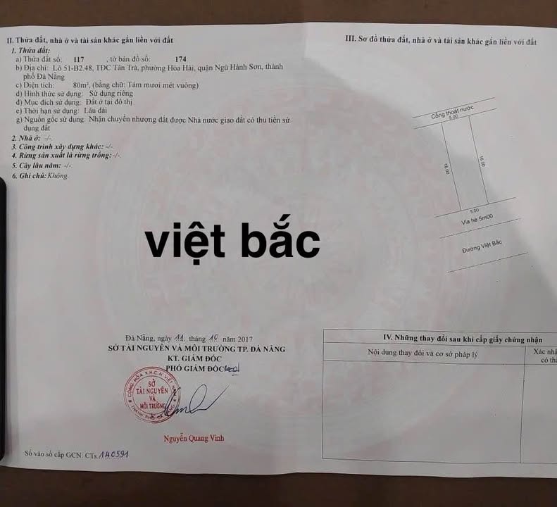 Đất nền Phường Hoà Hải, Quận Ngũ Hành Sơn, 100m² giá 5.3 tỷ - Cơ hội đầu tư tuyệt vời!