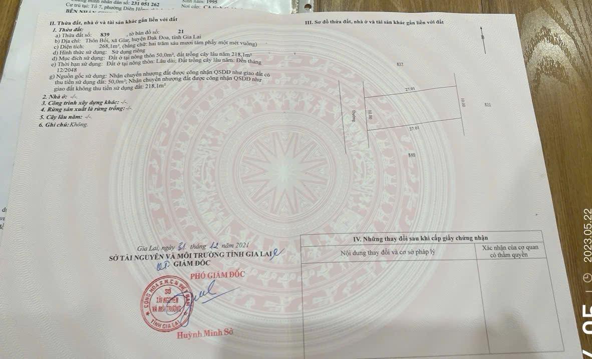 Đất nền FLC Đức Cơ 270m² giá chỉ 550 triệu - Cơ hội đầu tư tuyệt vời!