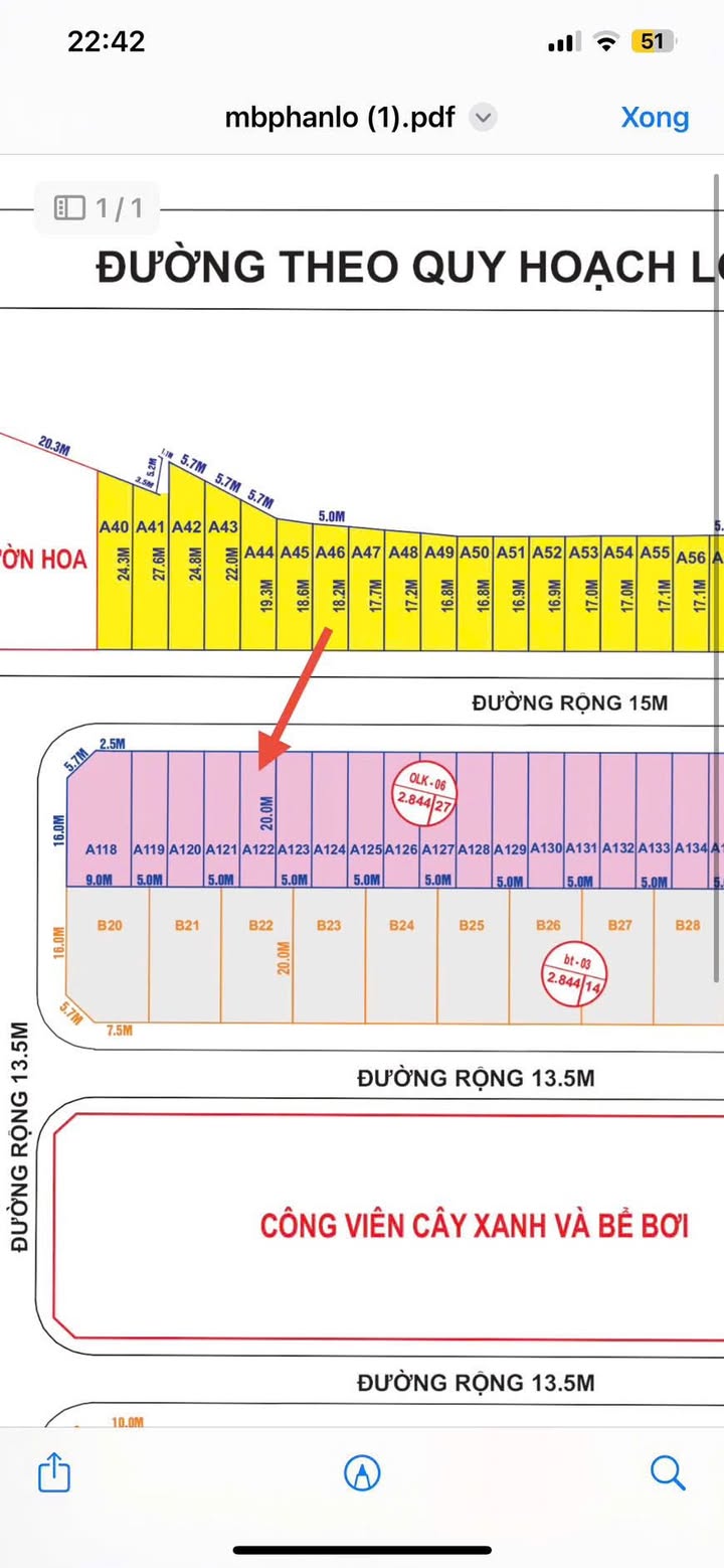 Đất nền Vinaconex3 Phổ Yên 100m² giá 2.1 tỷ - Lô duy nhất cạnh công viên