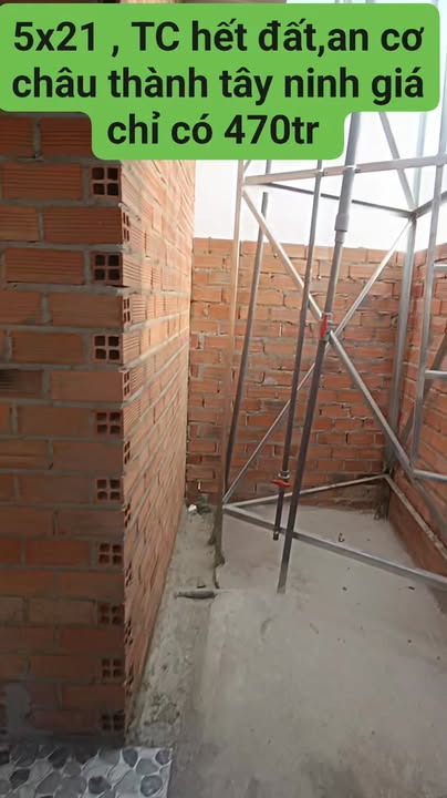 Nhà riêng 105m² tại Châu Thành, Tây Ninh giá chỉ 470 triệu - Nhà mới 100%!