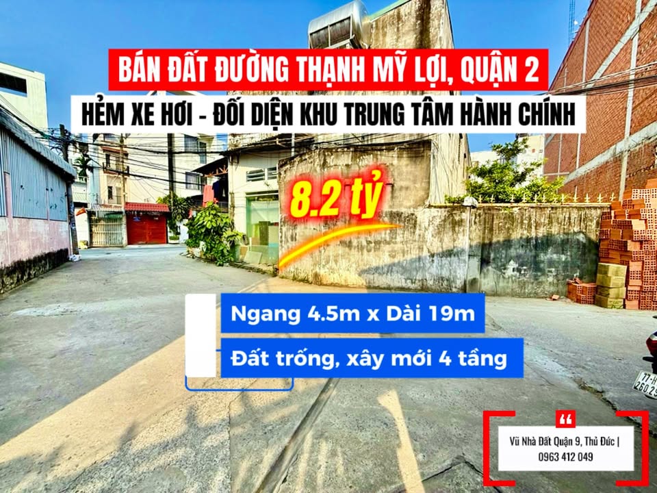Đất Thạnh Mỹ Lợi, Thủ Đức 86m² giá 8.2 tỷ - Cơ hội đầu tư tuyệt vời!