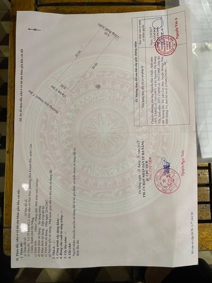 Đất nền Bầu Mạc 21, Đà Nẵng 100m² giá 5.35 tỷ - Chính chủ bán gấp!