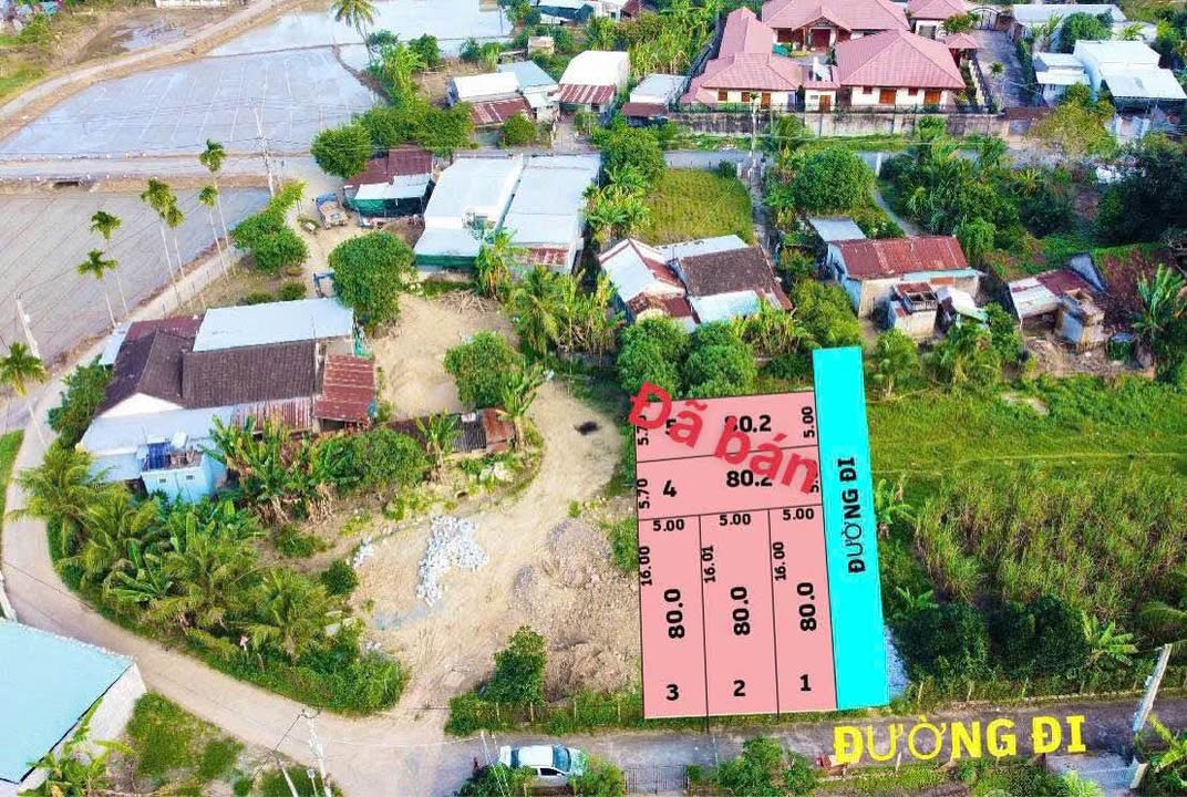 Đất nền thổ cư 80m² tại Diên Lạc, Khánh Hòa - Giá chỉ 850 triệu, sổ hồng riêng!