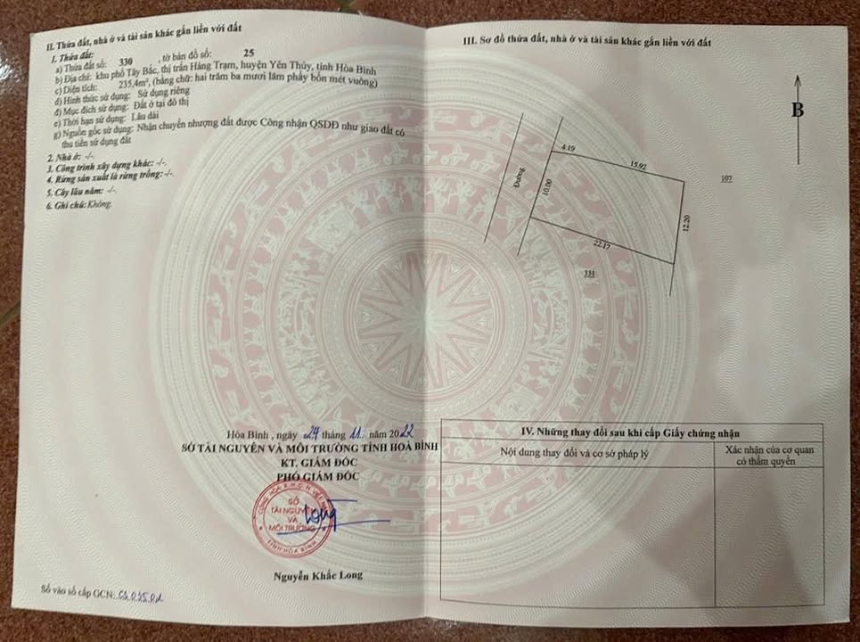 Đất nền đẹp Tây Tiến, Hàng Trạm, 235m² - Giá tốt đầu tư!