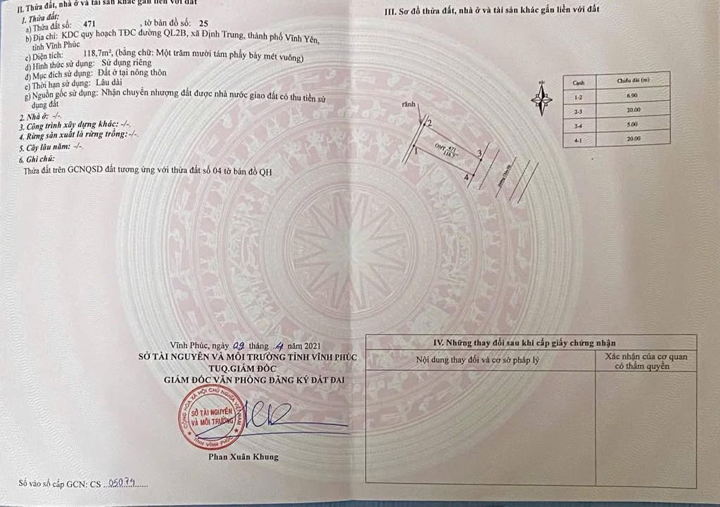 Đất kinh doanh mặt tiền Quốc lộ 2B, Định Trung, Vĩnh Yên 118.8m² - Cơ hội đầu tư tuyệt vời!