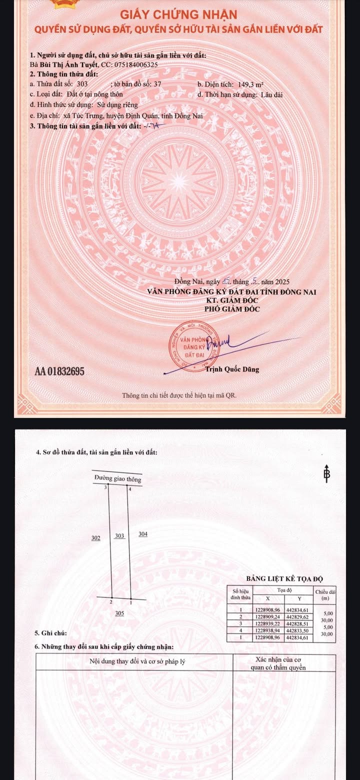 FrontHouse Túc Trưng Định Quán 150m² giá 600 triệu - Sổ hồng chính chủ!