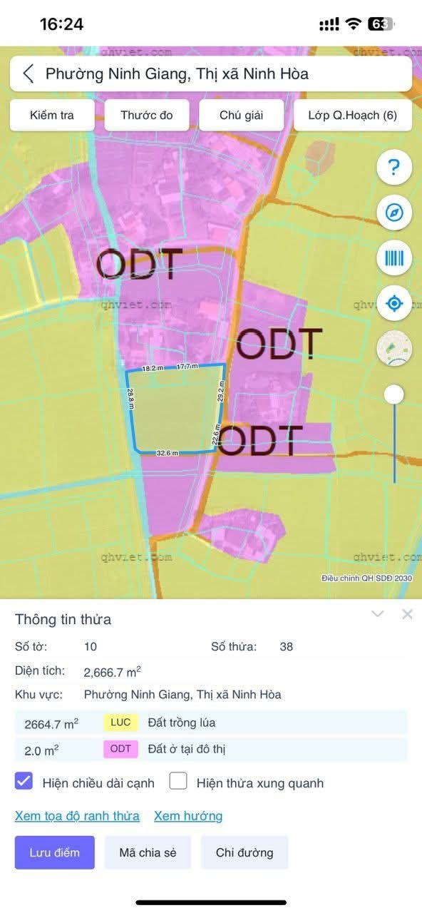 Lô đất nông nghiệp Phú Thạnh, Ninh Hòa 1908m² giá 1.563 tỷ - Cơ hội đầu tư tuyệt vời!