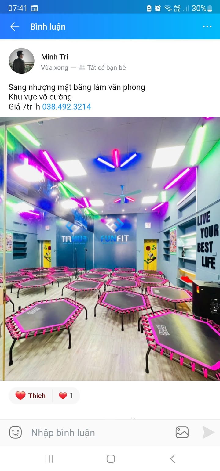 Mặt bằng văn phòng cho thuê tại Phường Võ Cường, Bắc Ninh - Giá 7 triệu/tháng