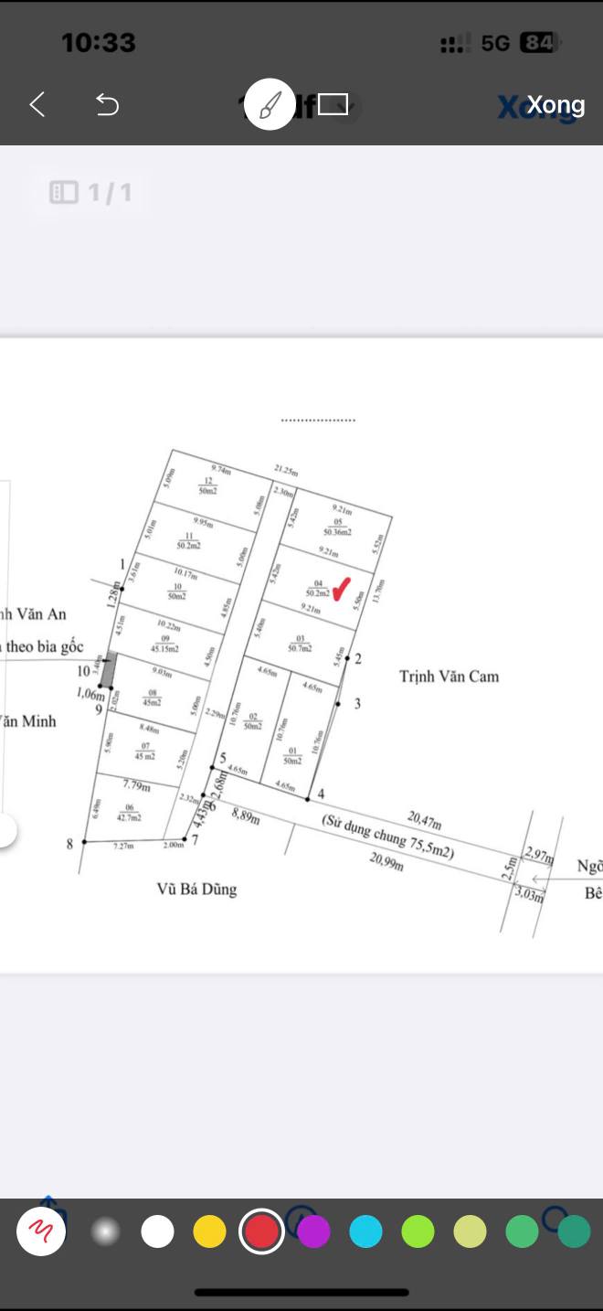 Đất nền lô 4 TDP Đào Yêu 50m² giá 1.299 tỷ - Cơ hội đầu tư hấp dẫn!