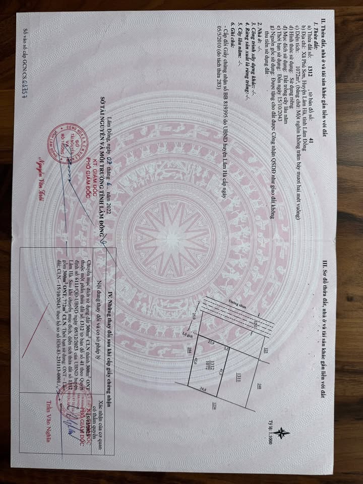 Đất thổ cư thôn Ngọc Sơn 3, Lâm Hà 1250m² giá chỉ 275 triệu - Sổ đỏ chính chủ!