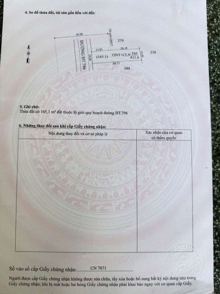 Đất mặt tiền Tỉnh Lộ 796, 411m², giá tốt - Tiềm năng tăng giá cao!