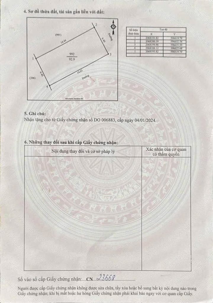 Đất nền Khối 7, Phường Quán Bàu, 93m² - Hướng Đông Bắc, Đông Nam