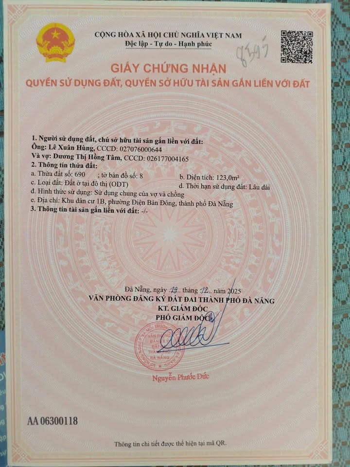 Đất nền FPT Đà Nẵng 123m² giá 4.3 tỷ - Cơ hội đầu tư tuyệt vời!