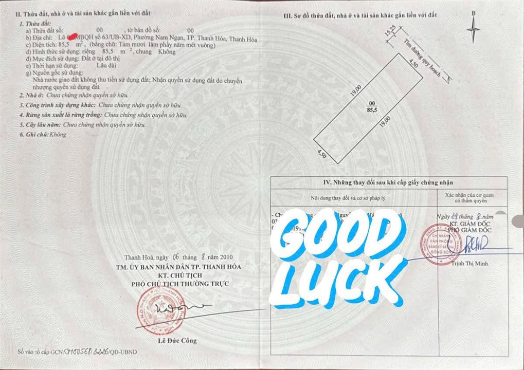 Đất nền Phường Hàm Rồng 85m² giá 3.3 tỷ - Đầu tư sinh lời ngay!