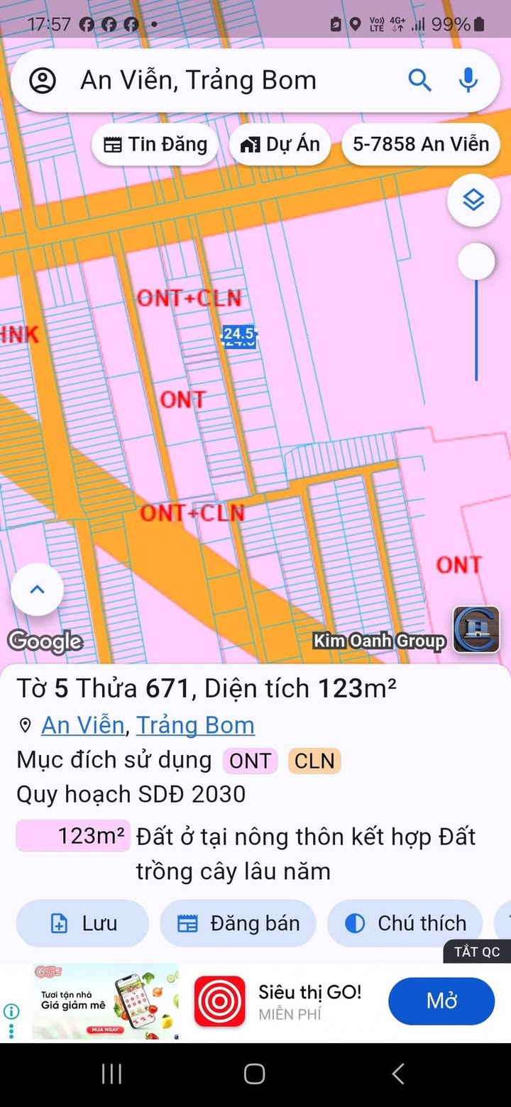 Đất thổ cư 120m² tại Ấp 4, Trảng Bom - Giá 1.3 tỷ - Sổ đỏ chính chủ!