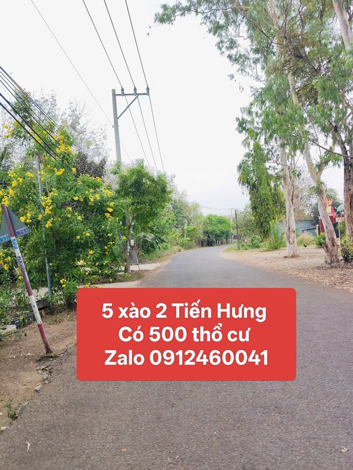 Đất nền Tiến Hưng 50000m² giá 4 tỷ - Đầu tư sinh lời ngay!