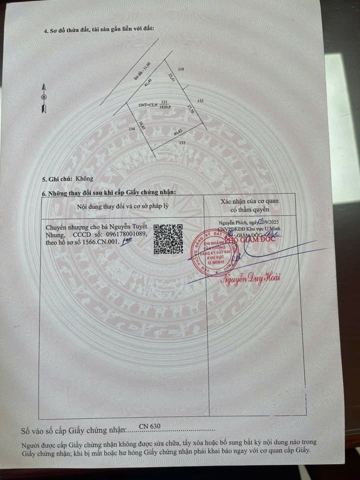 Đất thổ cư 300m² tại Thị trấn U Minh - Giá 3,5 tỷ, cơ hội đầu tư vàng!