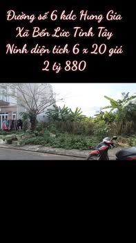 Đất nền KDC Hưng Gia Bến Lức 100m² giá chỉ 2.88 tỷ - Sổ hồng chính chủ!