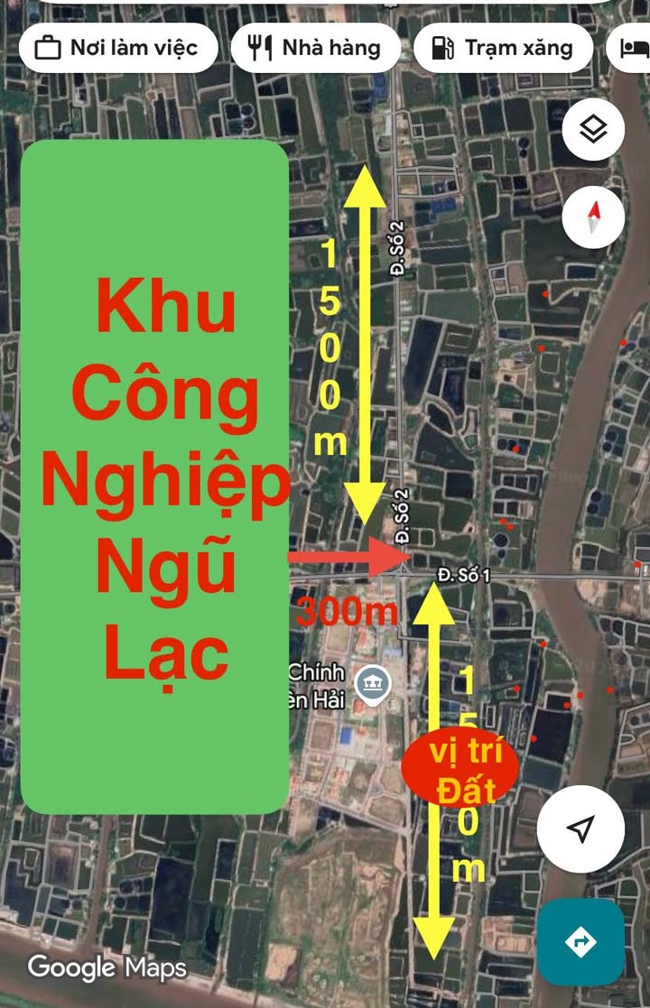 Đất nền xã Ngũ Lạc, huyện Duyên Hải 499.5m² giá 71.145 tỷ - Nằm ngay khu hành chính