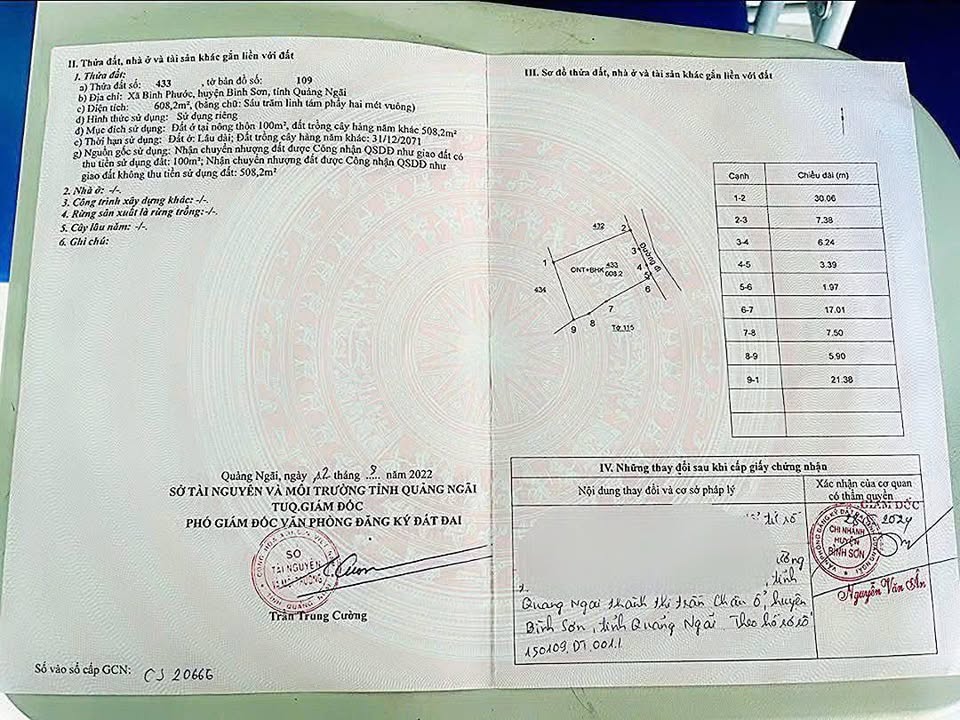 Đất vườn Bình Phước, Bình Sơn 608m² giá tốt - Cơ hội vàng đầu tư!