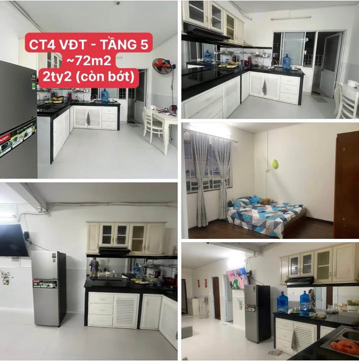 Căn hộ CT4 Vĩnh Điềm Trung 72m² giá 2.2 tỷ - Ban công đón gió mát cả ngày!