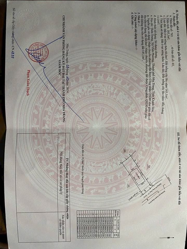 Đất thổ cư 60m² tại Thôn Trung, Nha Trang - Giá chỉ 2 tỷ - Chính chủ bán gấp!