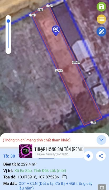 Đất nền Thị trấn Ea Súp 228m² giá 15.8 tỷ - Cơ hội đầu tư tuyệt vời!