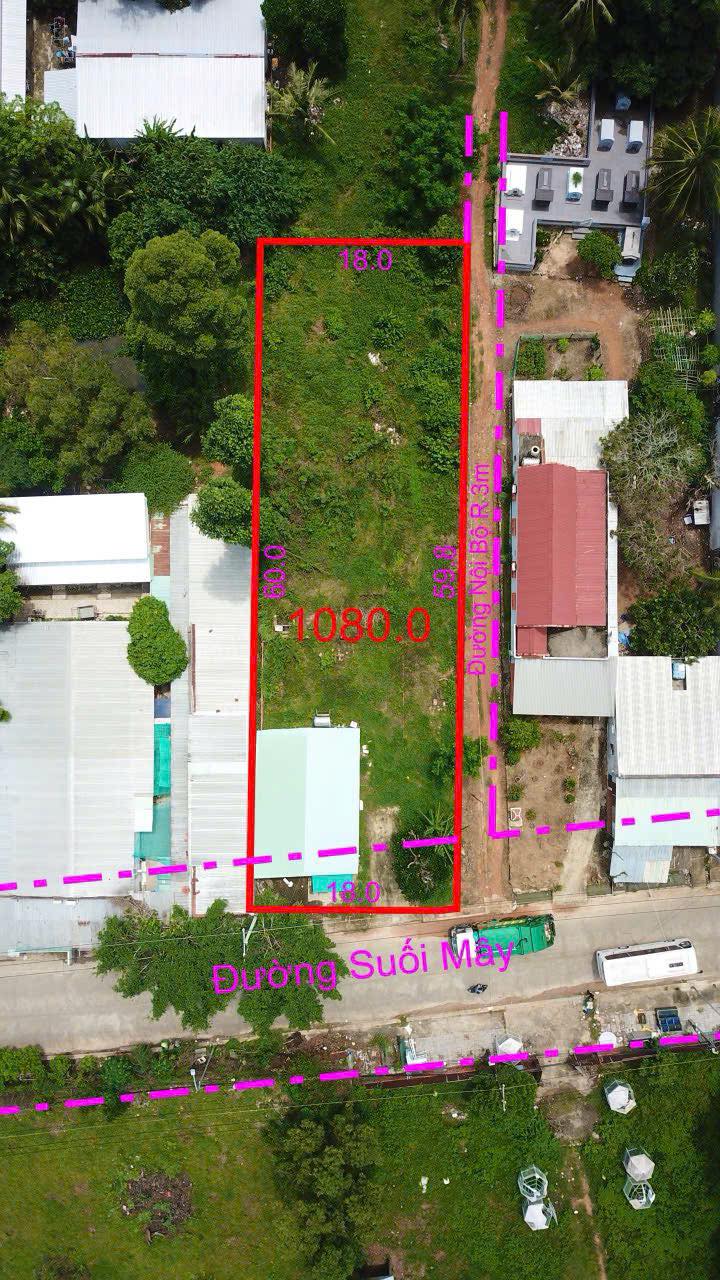 Đất nền Phú Quốc 1080m² mặt tiền đường Suối Mây - Cơ hội đầu tư tuyệt vời!