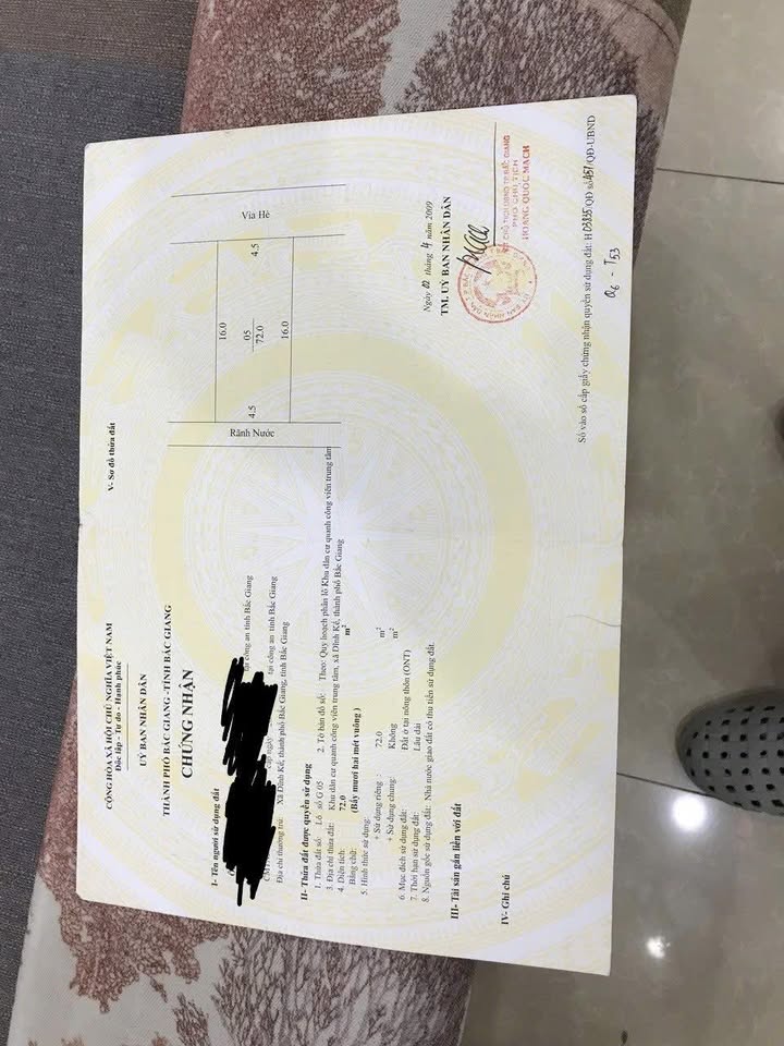 Lô đất đường Cả Trọng Bắc Giang 72m² giá 10 tỷ - Đầu tư sinh lời ngay!