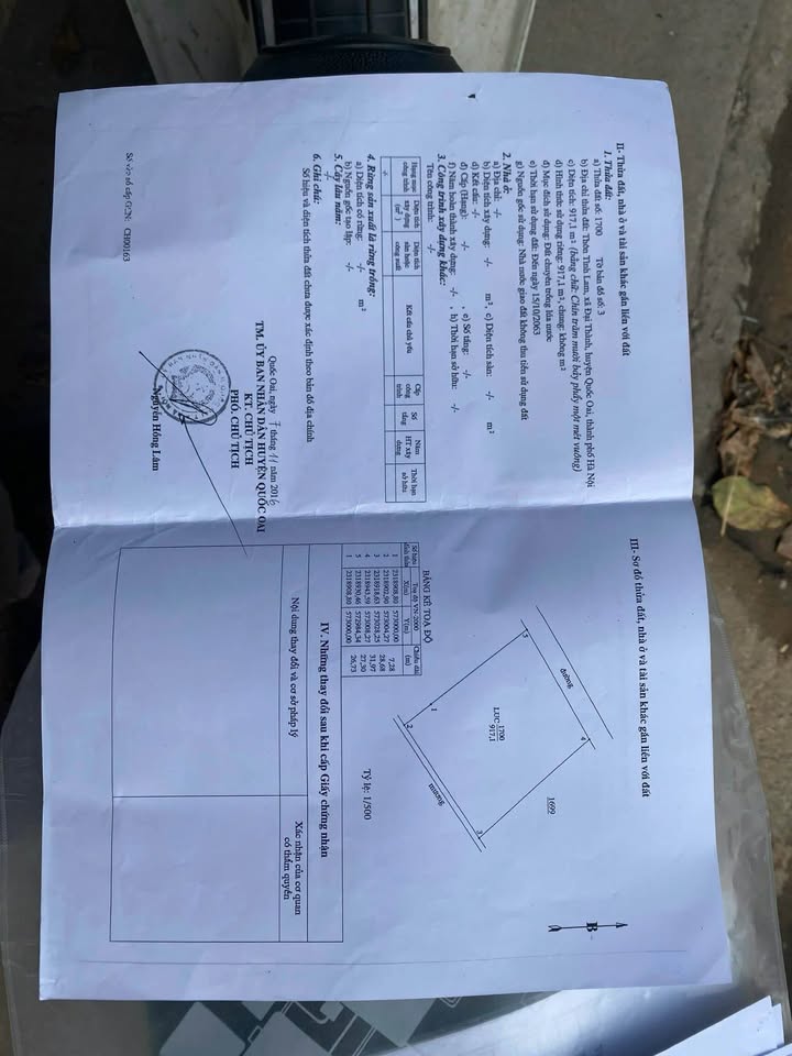 Đất nền 917m² tại xã Hưng Đạo, huyện Quốc Oai, Hà Nội - Giá chỉ 1 tỷ!