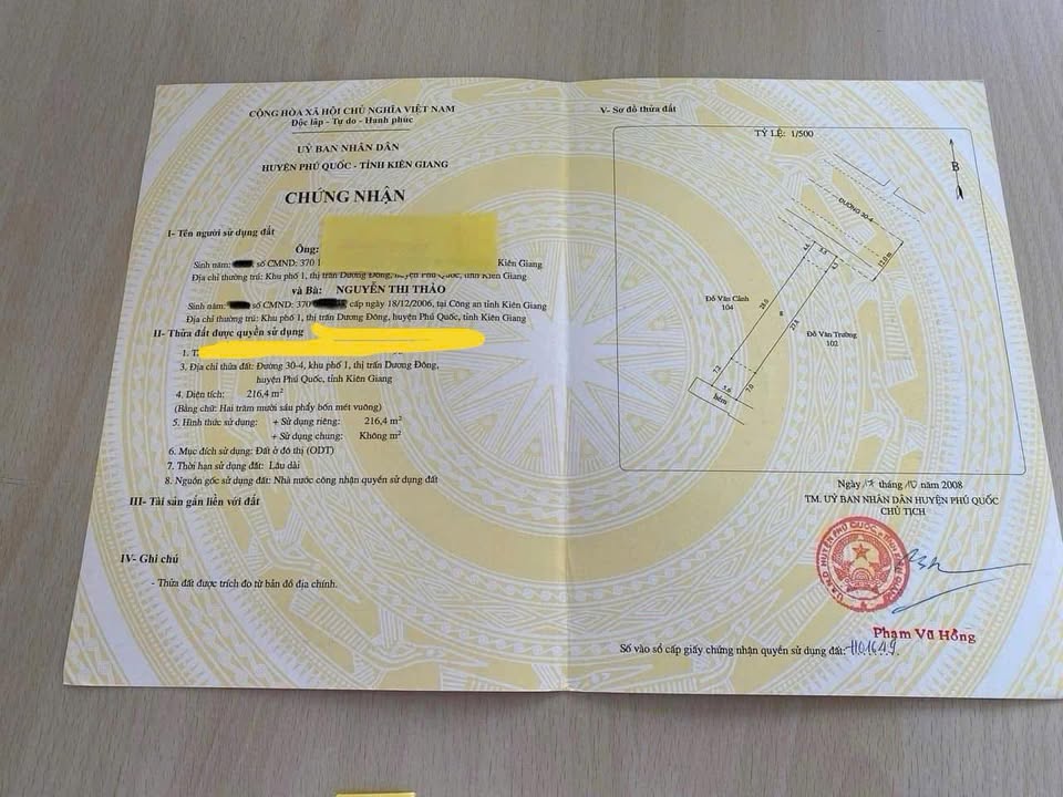 Đất thổ cư Dương Đông, Phú Quốc 234m² giá 38 tỷ - Sổ hồng riêng, thương lượng