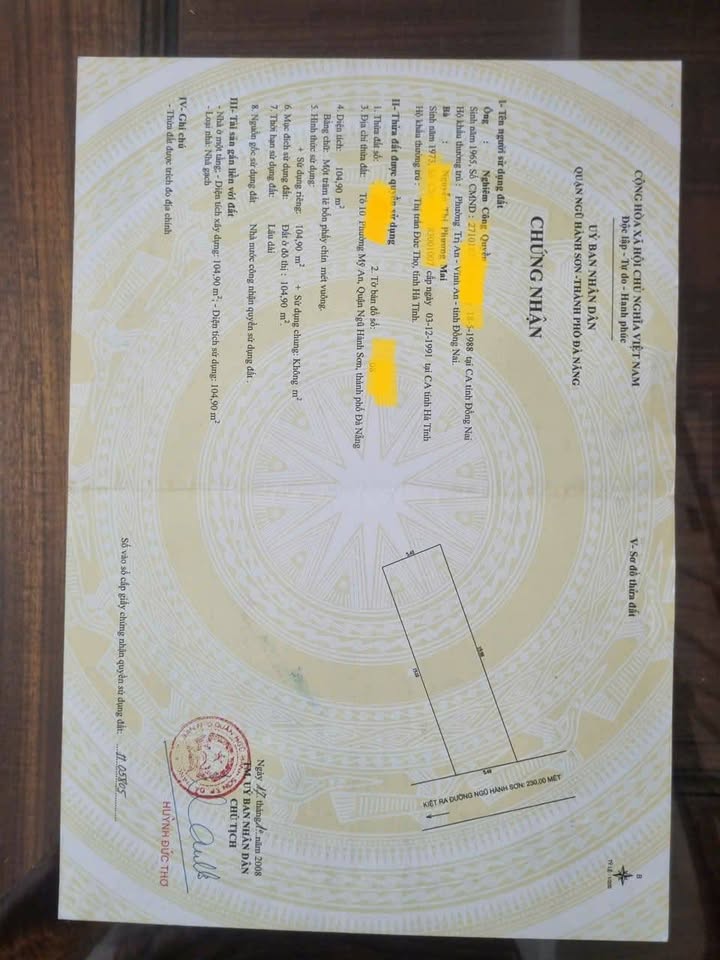 Đất nền 105m² tại kiệt Đỗ Bá, Đà Nẵng - Bán gấp tặng 6 phòng trọ