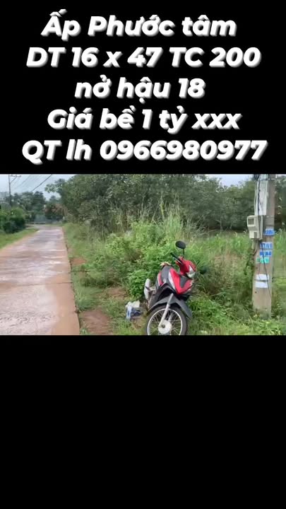 Đất nền Ấp Phước Tâm 752m² giá thỏa thuận - Cơ hội đầu tư lý tưởng!