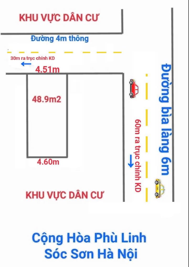 Đất nền Xã Phù Linh, Sóc Sơn 49m² giá 1.3 tỷ - Cần bán gấp trong tuần!