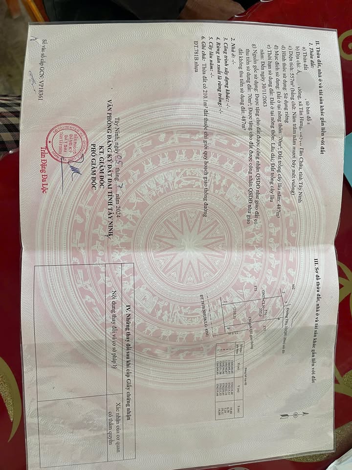 Đất nền Tân Hưng, Tân Châu 546m² giá 54.6 tỷ - Sổ hồng chính chủ!