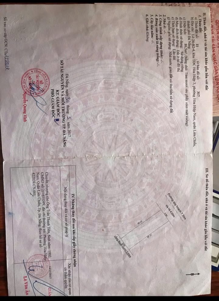 Nhà phố TDC Hoà Hiệp 3, Đà Nẵng 86m² giá 3.8 tỷ - Vị trí gần biển