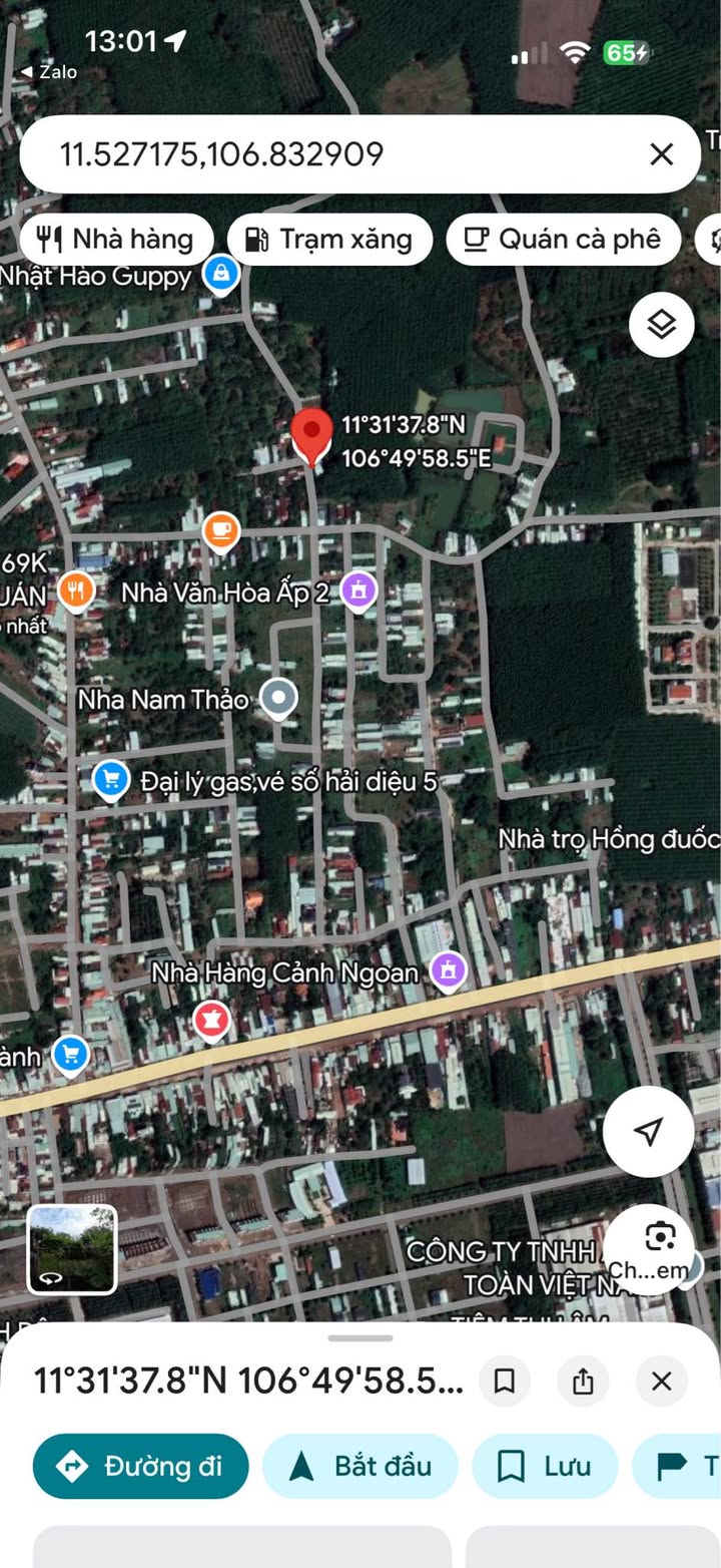 Đất nền 145m² tại Quốc lộ 1A, Bến Cát chỉ 520 triệu - Cơ hội đầu tư tuyệt vời!