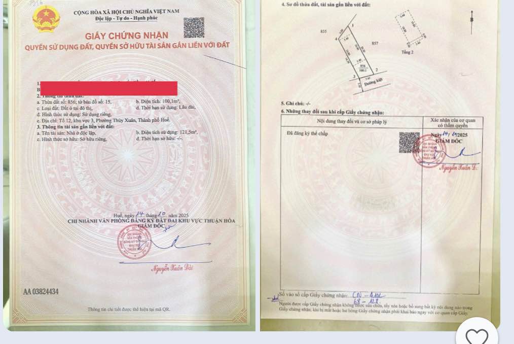 Nhà 2 tầng hẻm 24 Vũ Ngọc Phan, Thuỷ Xuân 100m² giá 2.89 tỷ - Sổ hồng đã hoàn công!