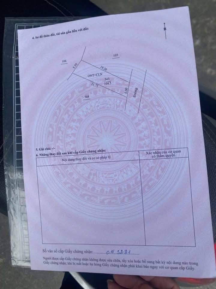 Đất nền 105m² tại Xã Thái Dương, Huyện Bình Giang - Giá chỉ 700 triệu