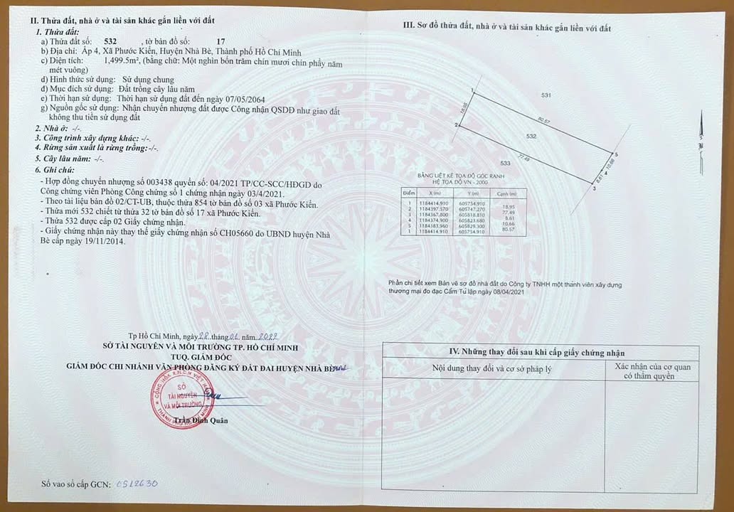 Đất nền Hẻm 366 Phạm Hữu Lầu, Nhà Bè 1500m² giá 5.55 tỷ - Cơ hội đầu tư hấp dẫn!