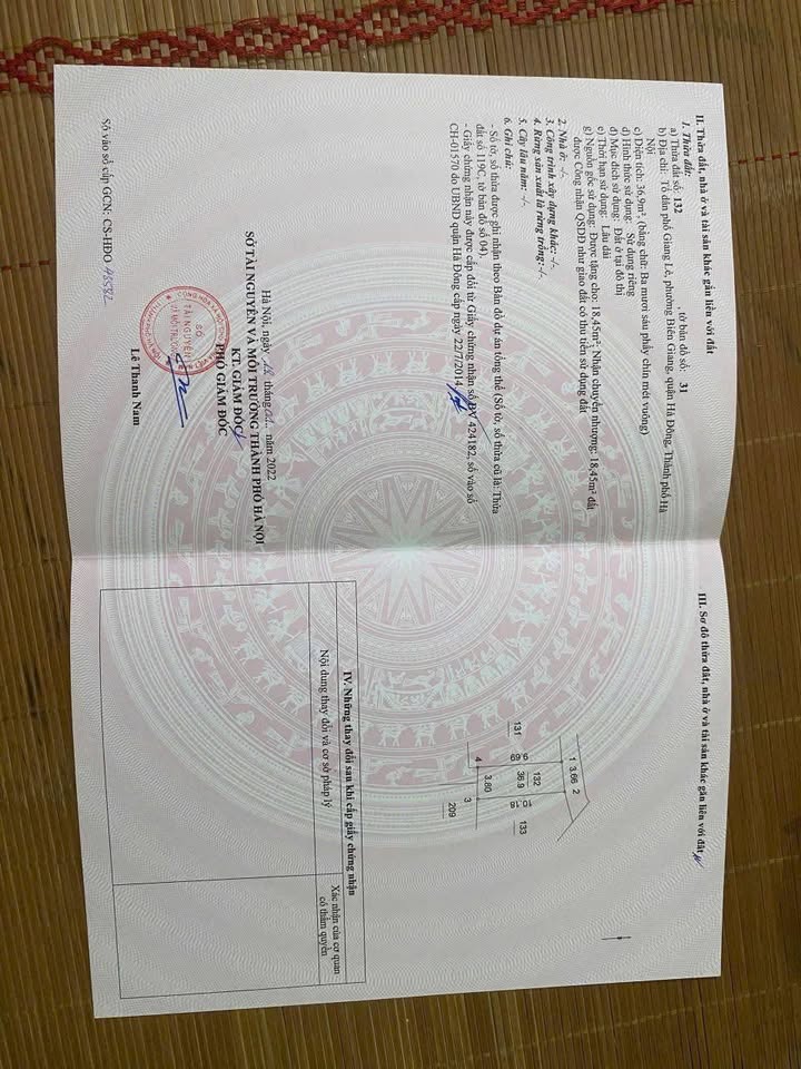 Đất nền 37m² tại Giang Lẻ, Hà Đông giá chỉ 3 tỷ - Nhà cấp 4 tặng kèm!