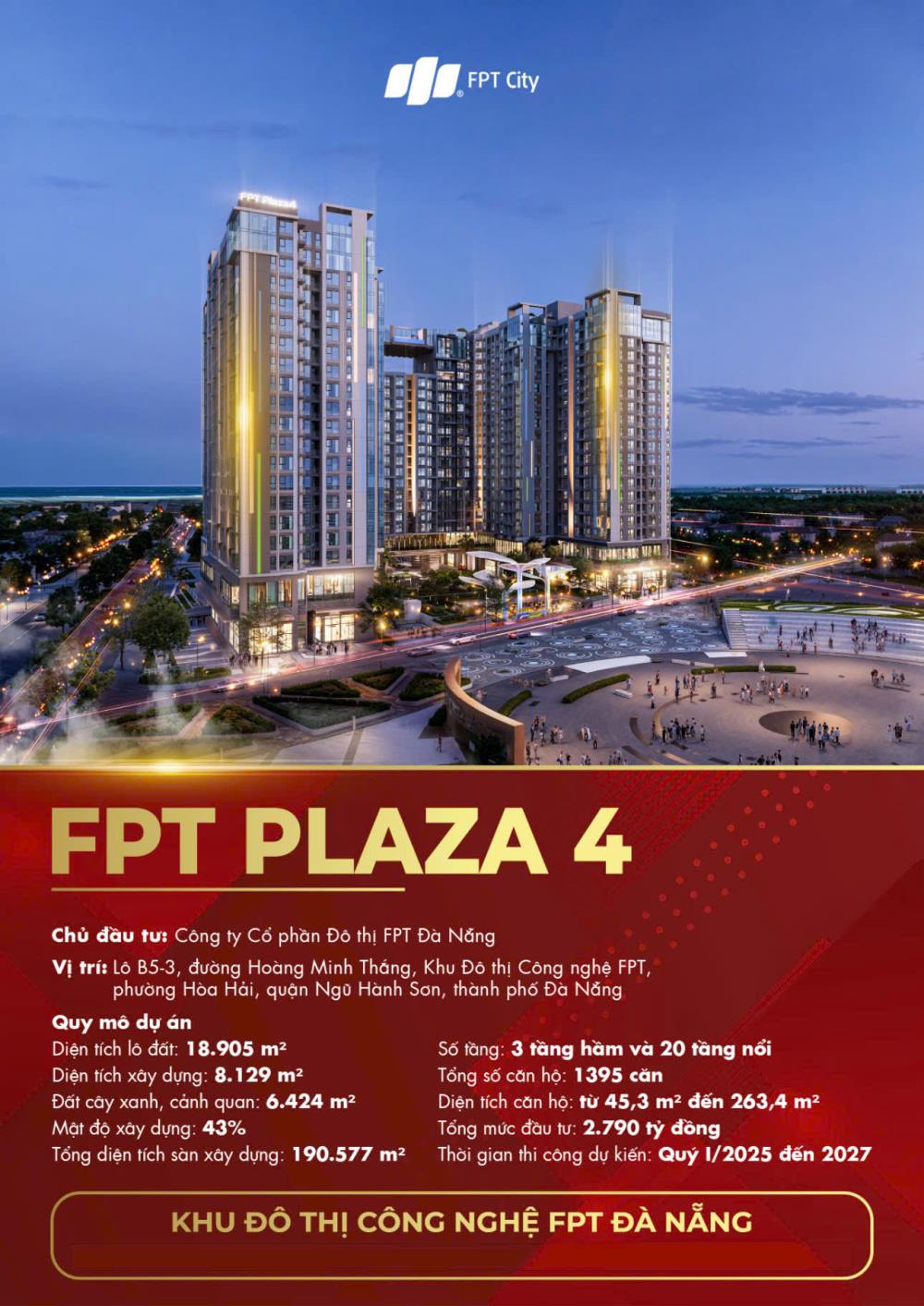 Căn hộ 2PN FPT Plaza Đà Nẵng 69,28m² giá 4,06 tỷ - View thoáng mát, vị trí lý tưởng!