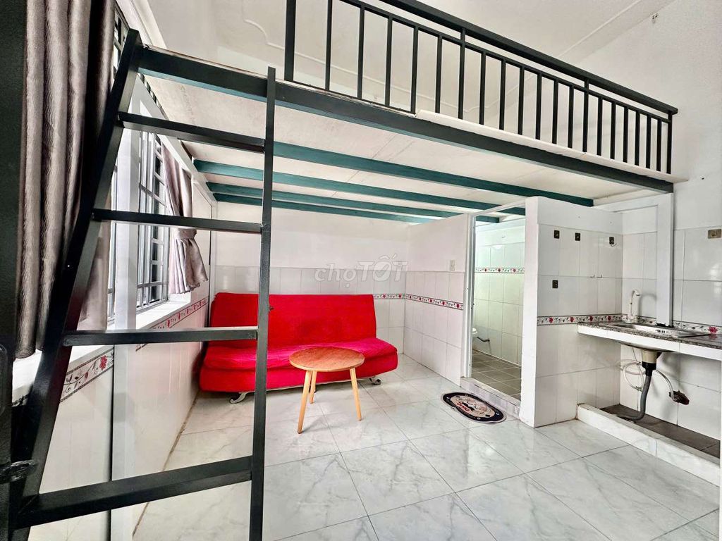 Phòng trọ gác lửng 25m² giá 3.2 triệu - Đầy đủ nội thất, an ninh 24/7!