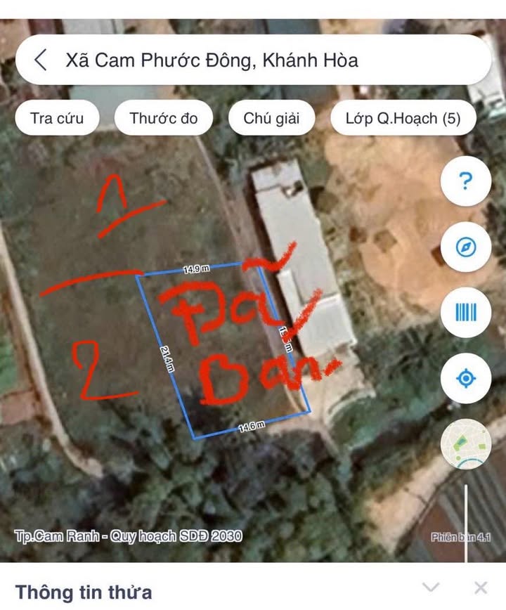 Đất nền Thôn Trà Sơn, Cam Phước Đông 533m² giá 1.5 tỷ - Đầu tư sinh lời!