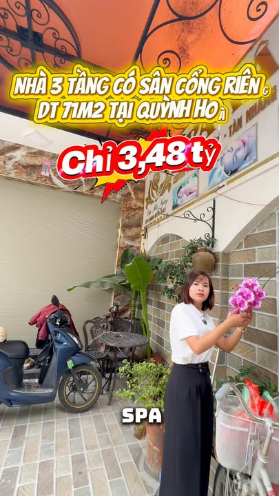 Nhà 3 tầng tại chung cư Quỳnh Hoàng 71m² giá 3.48 tỷ - Sân cổng riêng ô tô